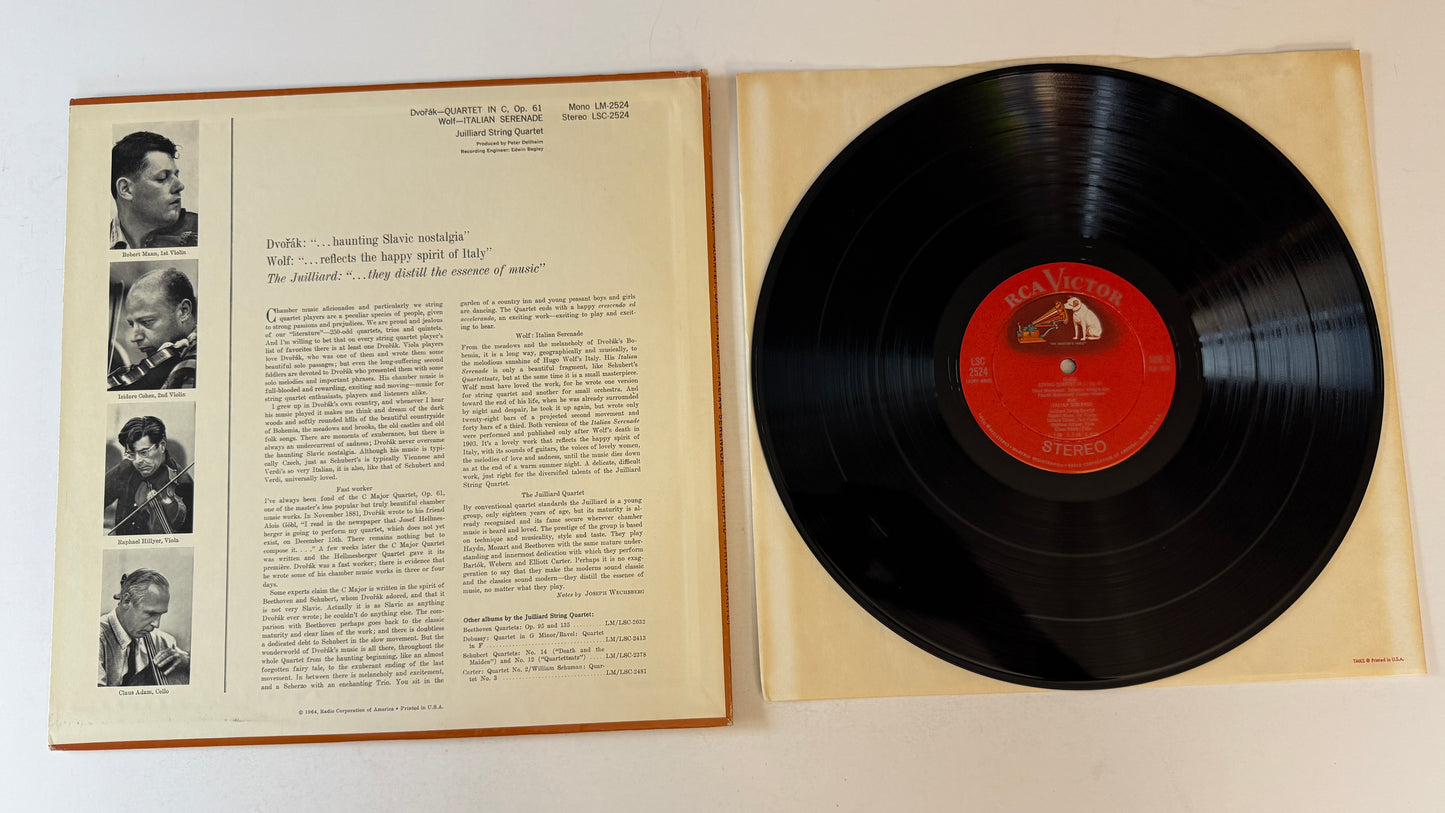 Antonín Dvořák Quartet, Opus 61 / Italian Serenade Used Vinyl LP VG+\VG
