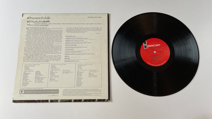 Quincy Jones Quincy Jones Explores The Music Of Henry Mancini Used Vinyl LP VG+\VG