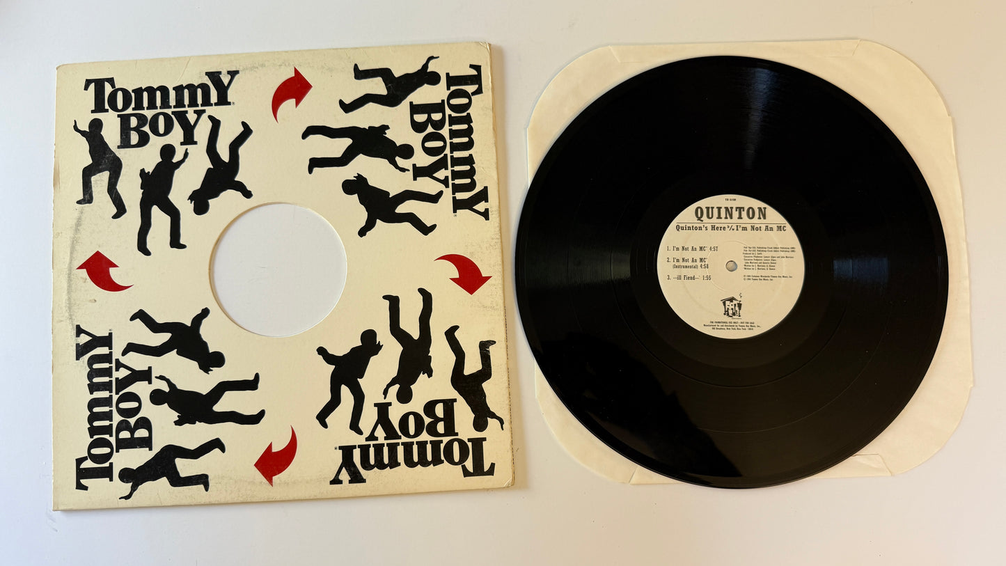 Quinton Quinton's Here / I'm Not An MC Used Vinyl 12" Single VG+\VG