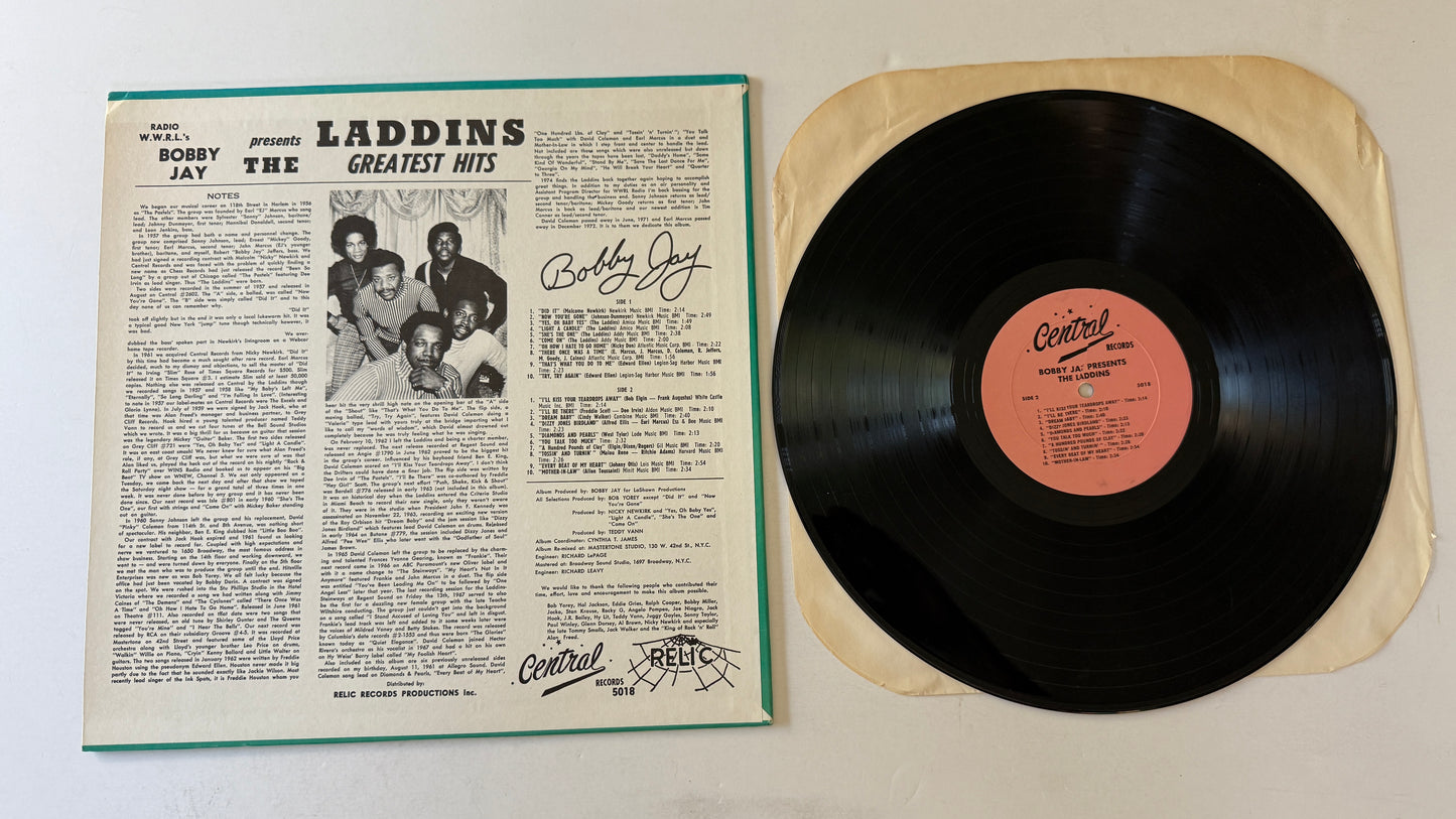 Bobby Jay Radio WWRL's Bobby Jay Presents The Laddins Used Vinyl LP VG+\VG+