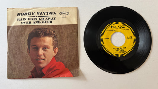 Bobby Vinton Rain Rain Go Away / Over And Over Used 45 RPM 7" Vinyl VG+\