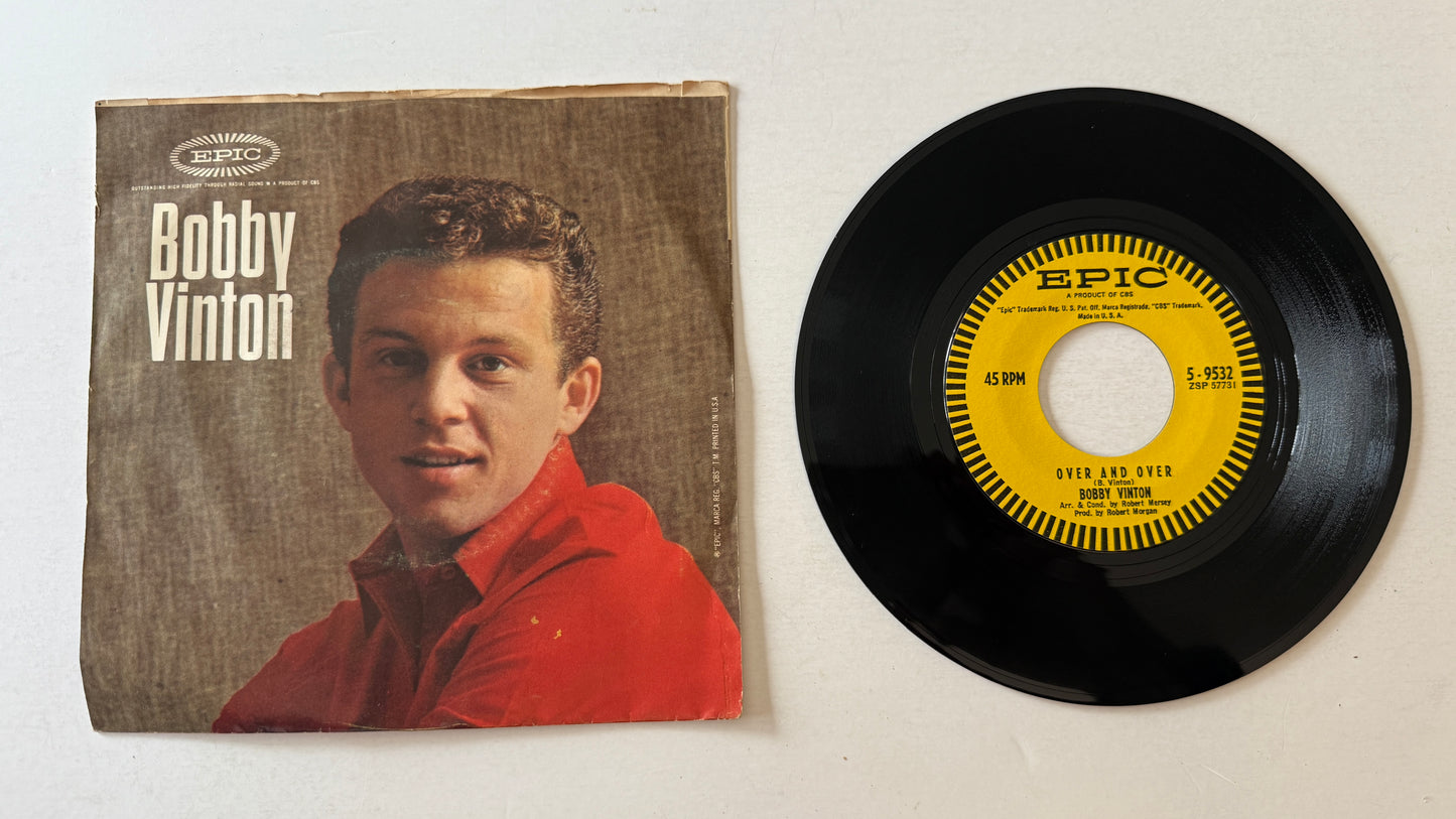 Bobby Vinton Rain Rain Go Away / Over And Over Used 45 RPM 7" Vinyl VG+\