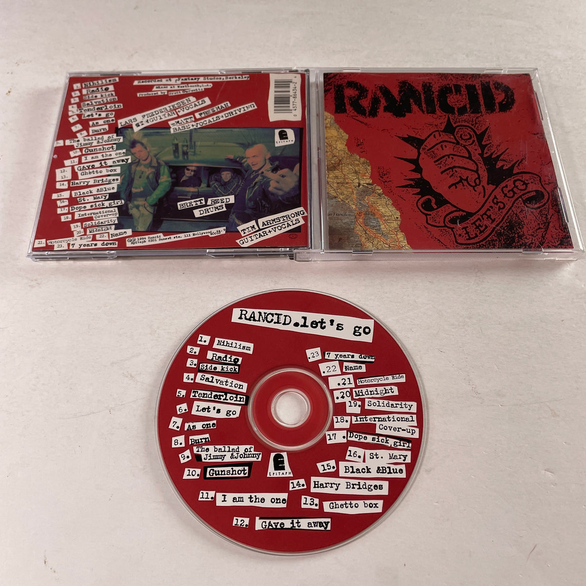 Rancid Let's Go Used CD VG+\VG+