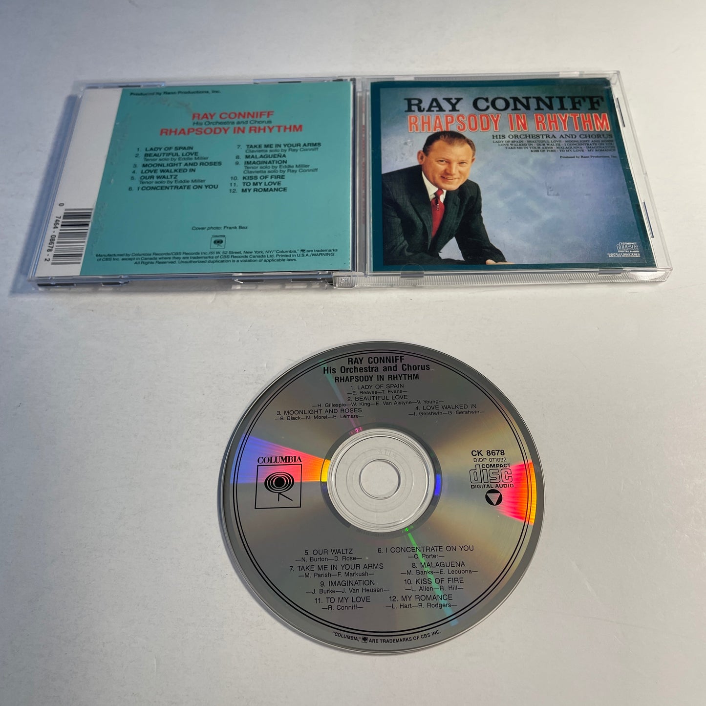 Ray Conniff Rhapsody In Rhythm Used CD VG+\VG+