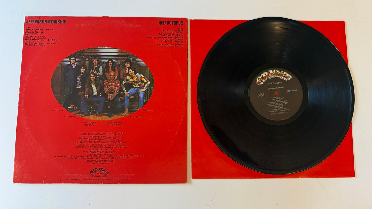 Jefferson Starship Red Octopus Used Vinyl LP VG+\VG