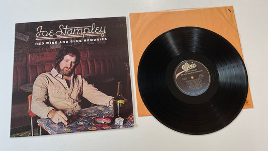 Joe Stampley Red Wine And Blue Memories Used Vinyl LP VG+\VG+