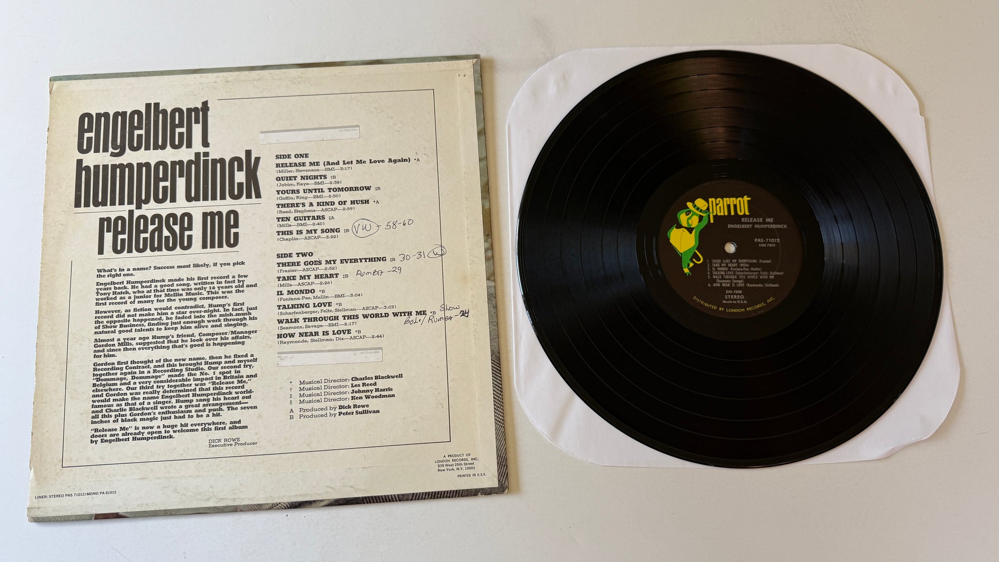 Engelbert Humperdinck Release Me Used Vinyl LP VG+\VG+
