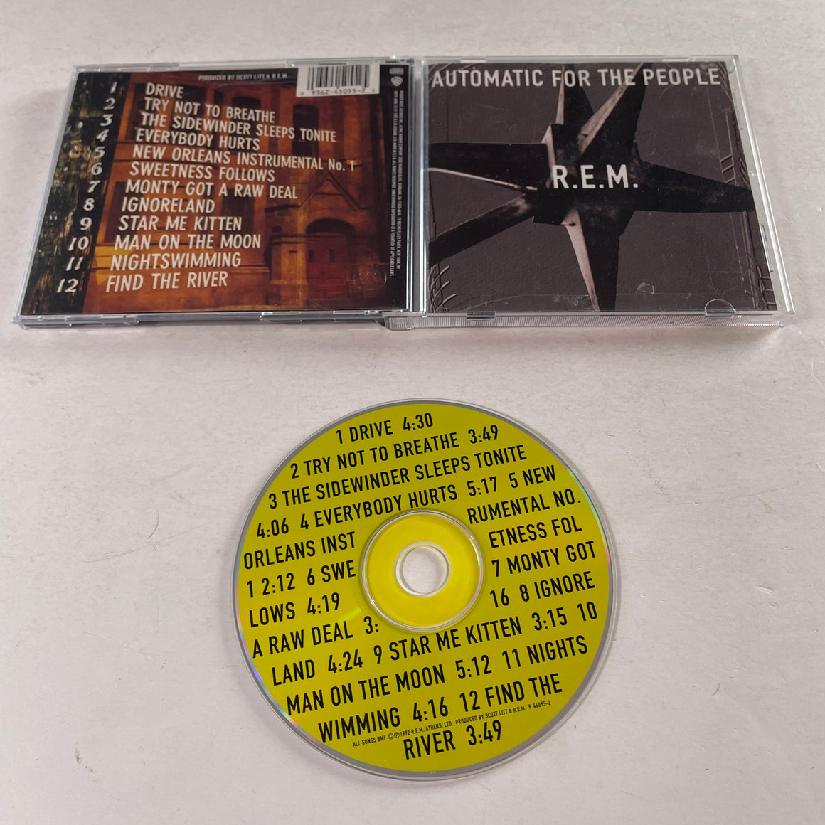 R.E.M. Automatic For The People Used CD VG+\VG+
