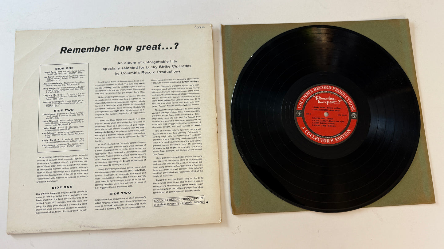 Various Remember How Great...? Used Vinyl LP VG+\G+