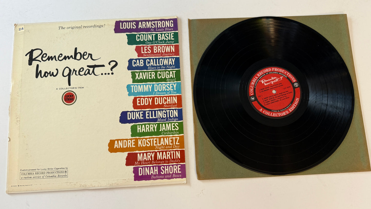 Various Remember How Great...? Used Vinyl LP VG+\G+