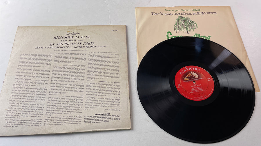 George Gershwin Rhapsody In Blue / An American In Paris Used Vinyl LP VG+\VG+
