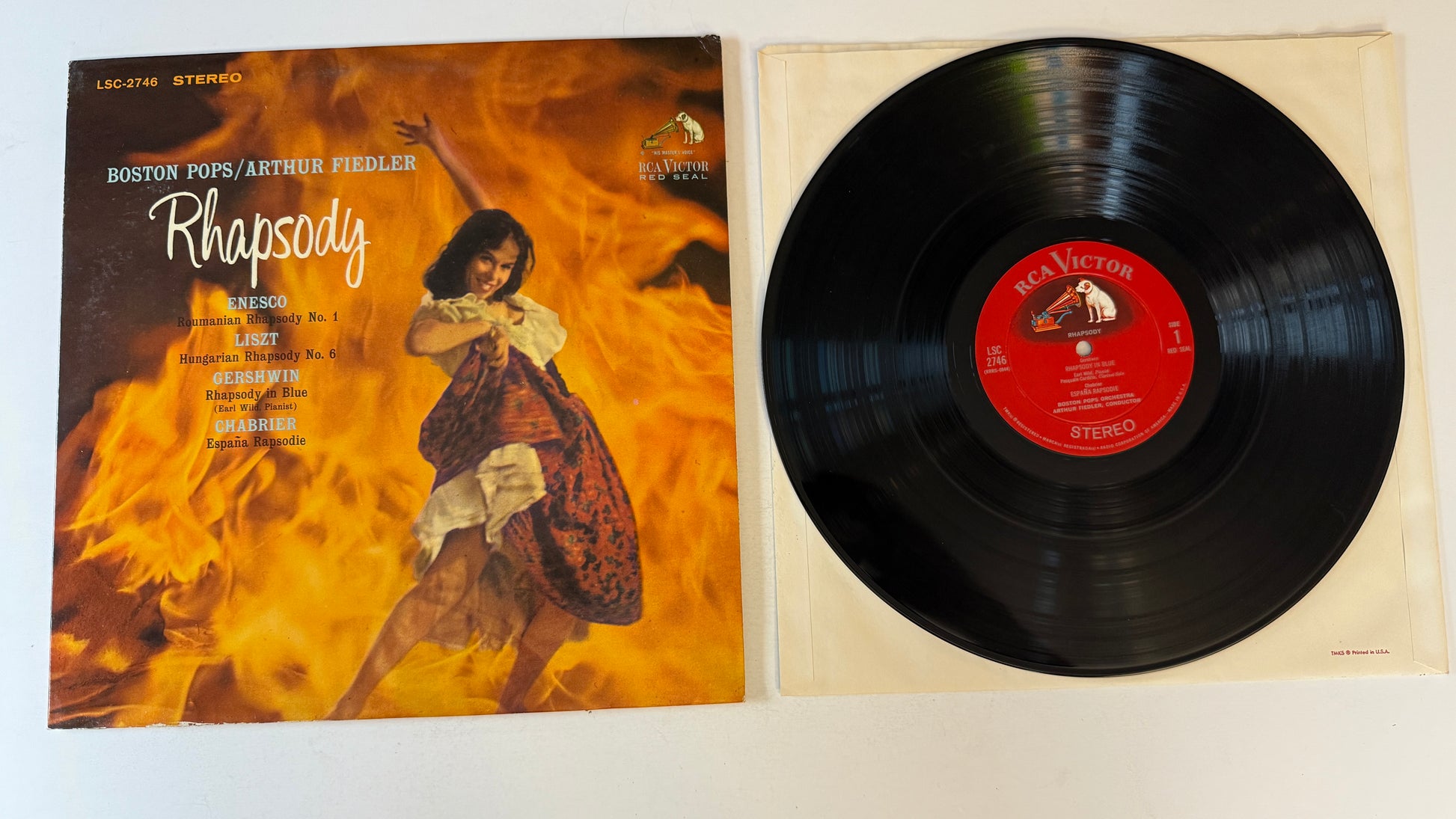 Boston Pops Orchestra Rhapsody Used Vinyl LP VG+\VG+