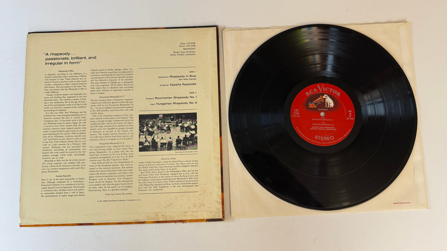 Boston Pops Orchestra Rhapsody Used Vinyl LP VG+\VG+