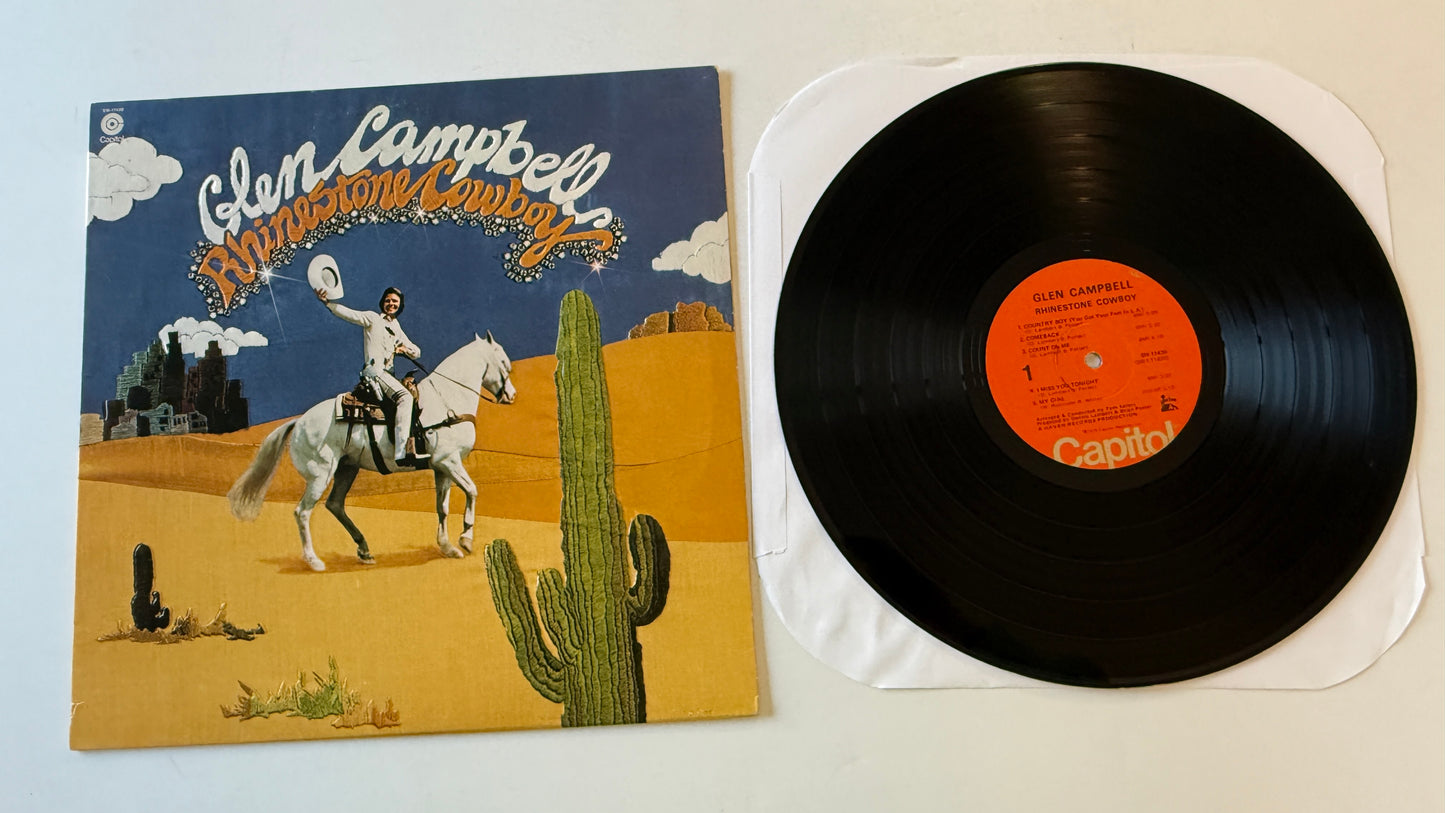 Glen Campbell Rhinestone Cowboy Used Vinyl LP VG+\VG