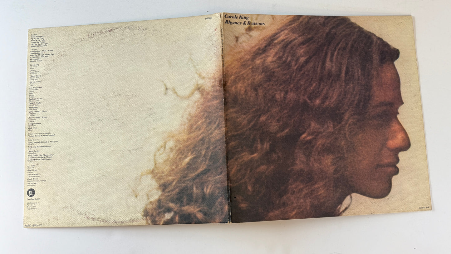 Carole King Rhymes & Reasons Used Vinyl LP VG+\VG+
