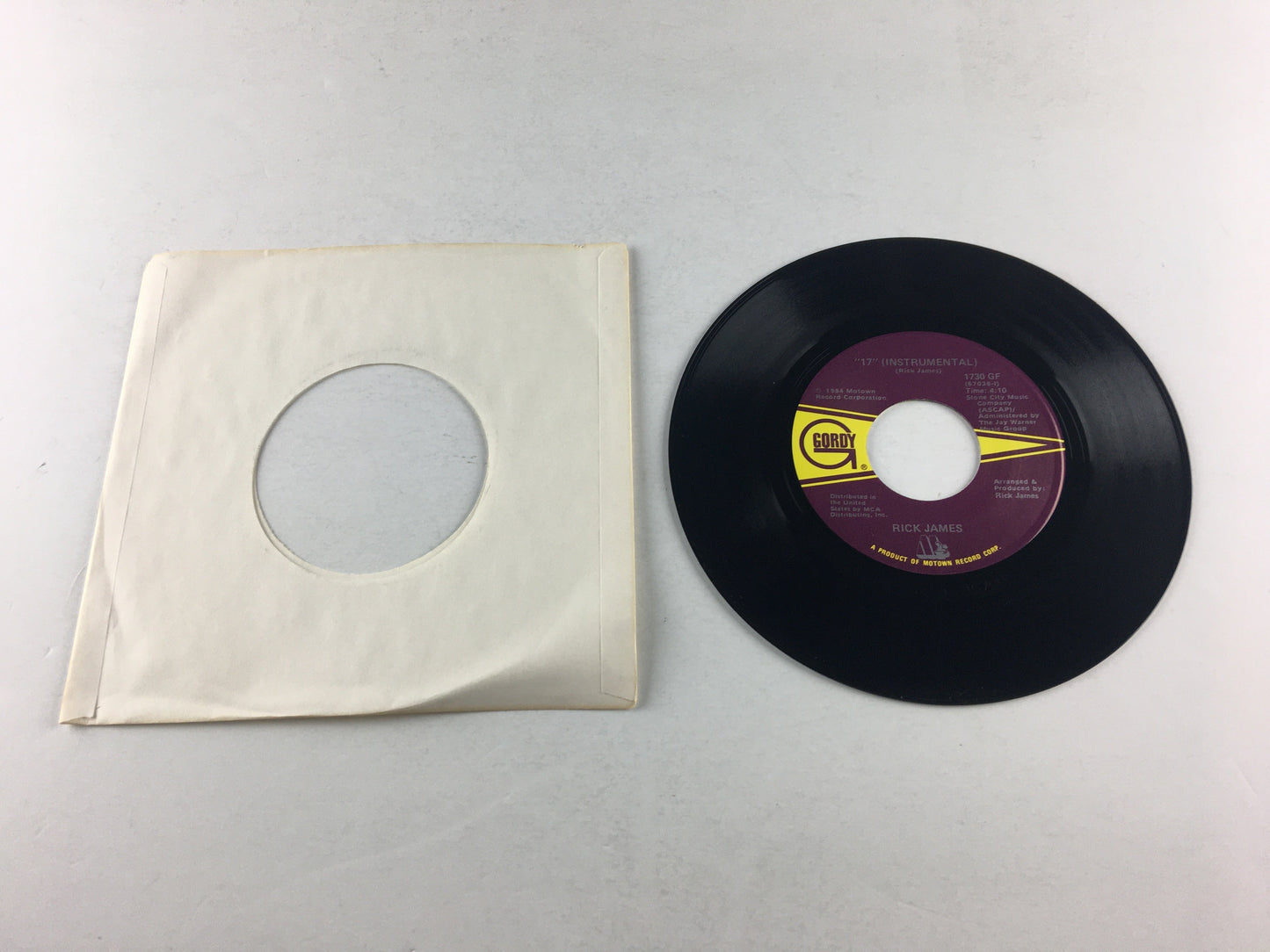 Rick James 17 Used 45 RPM 7" Vinyl VG+\VG+