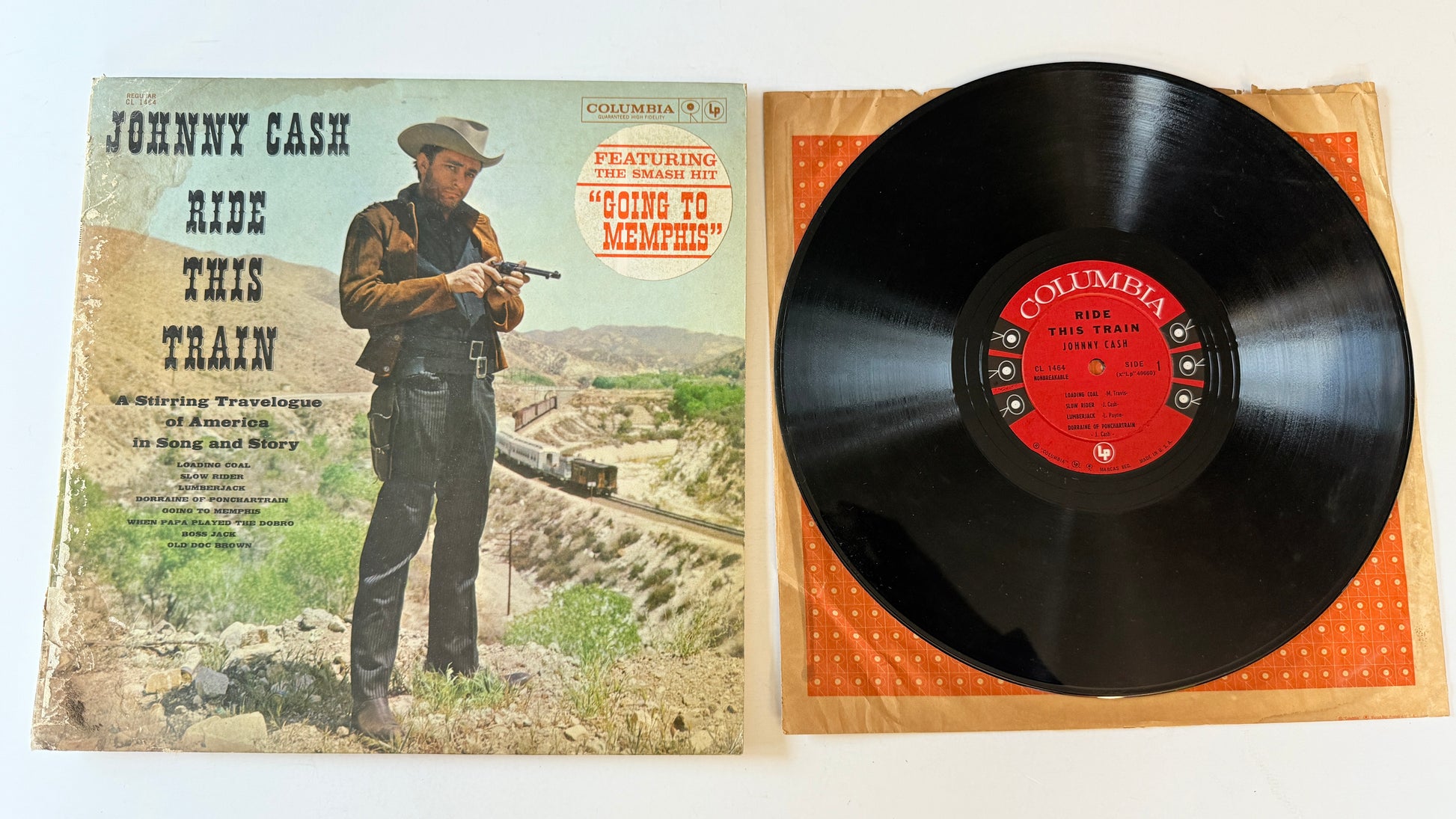 Johnny Cash Ride This Train Used Vinyl LP VG+\VG