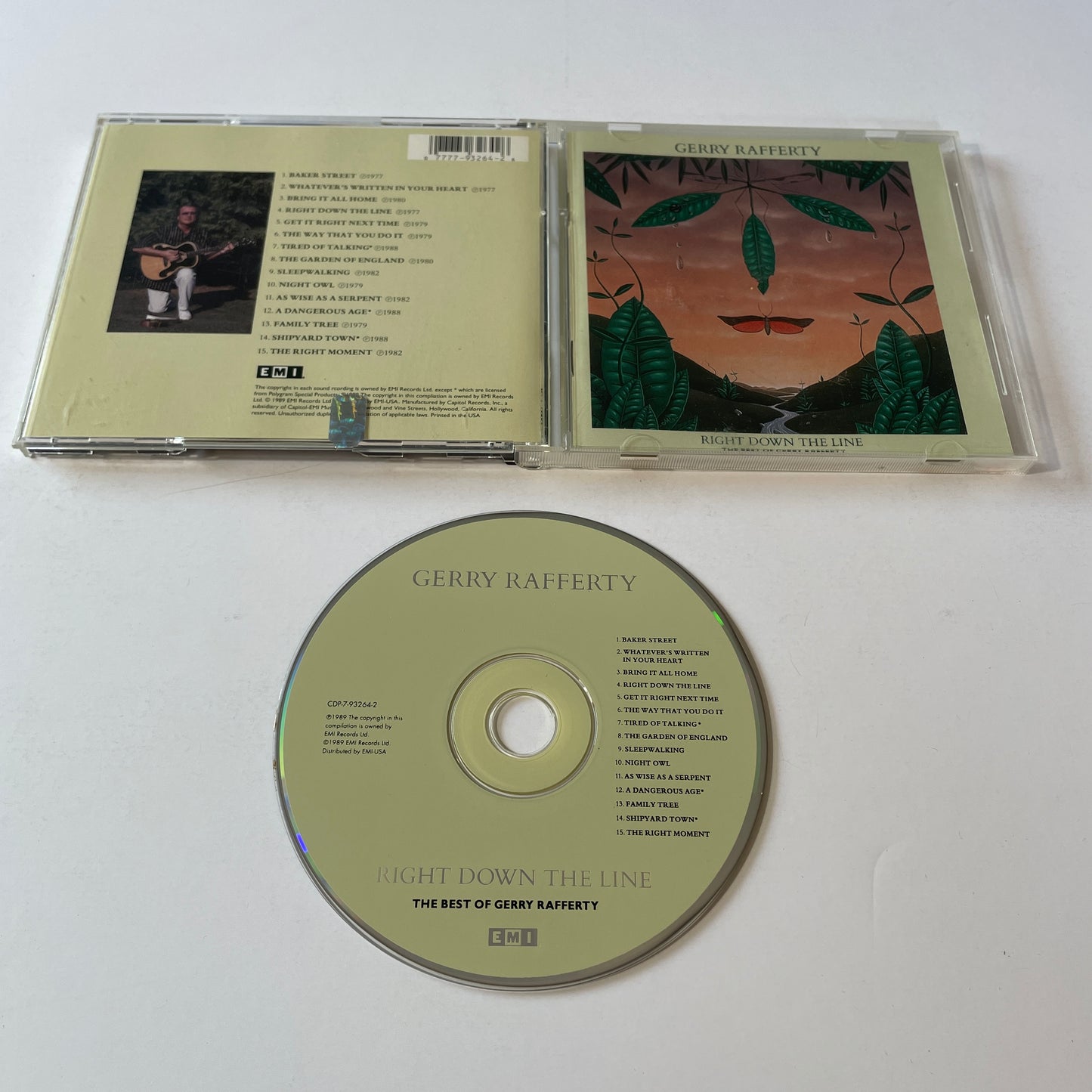 Gerry Rafferty Right Down The Line Used CD VG+\VG+
