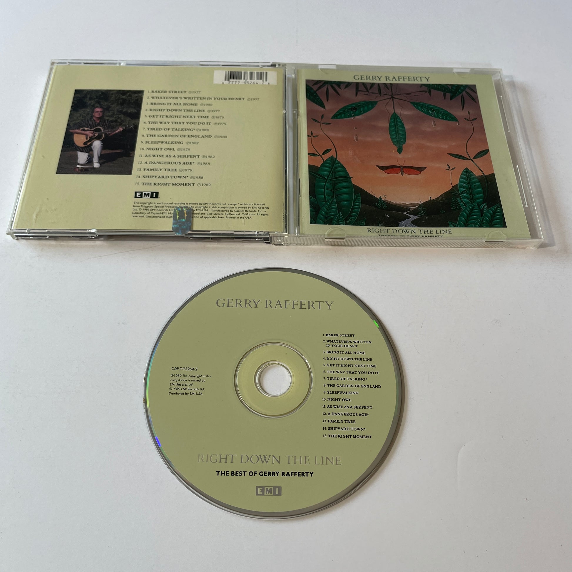 Gerry Rafferty Right Down The Line Used CD VG+\VG+