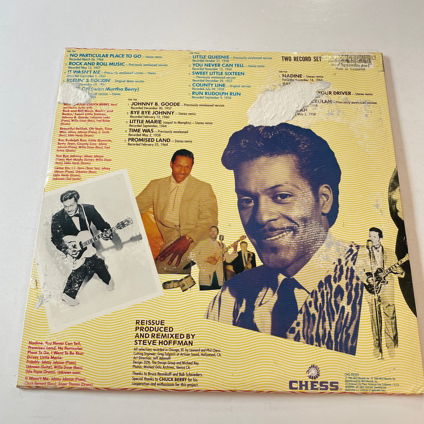 Chuck Berry Rock 'N Roll Rarities Used Vinyl 2LP VG+\VG