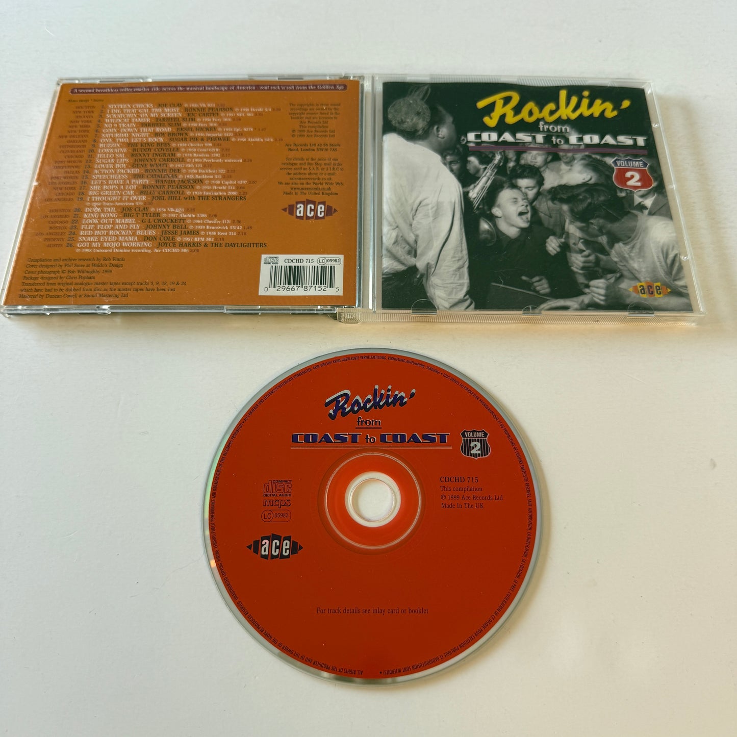Various Rockin' From Coast To Coast Volume 2 Used CD VG+\VG+
