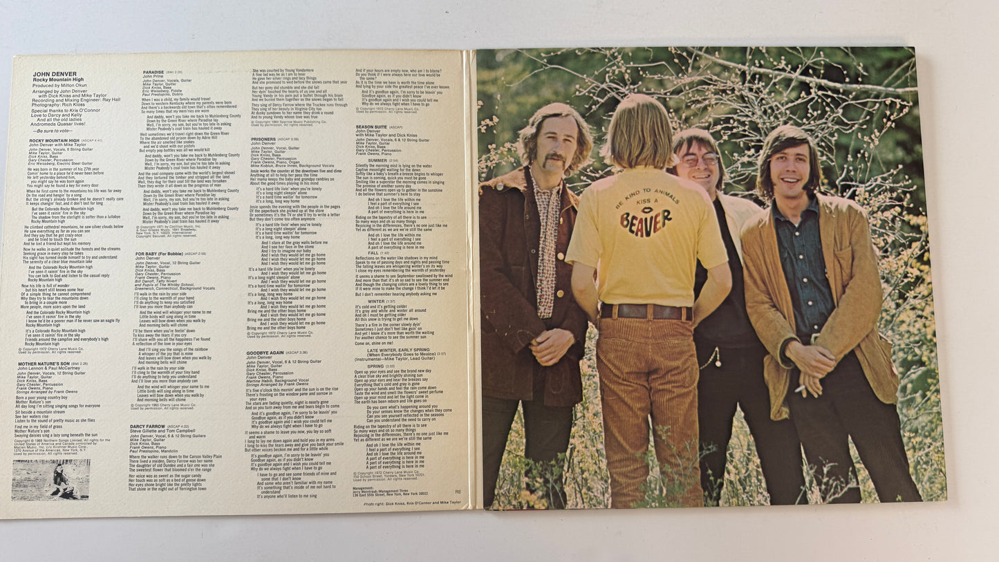 John Denver Rocky Mountain High Used Vinyl LP VG+\VG+