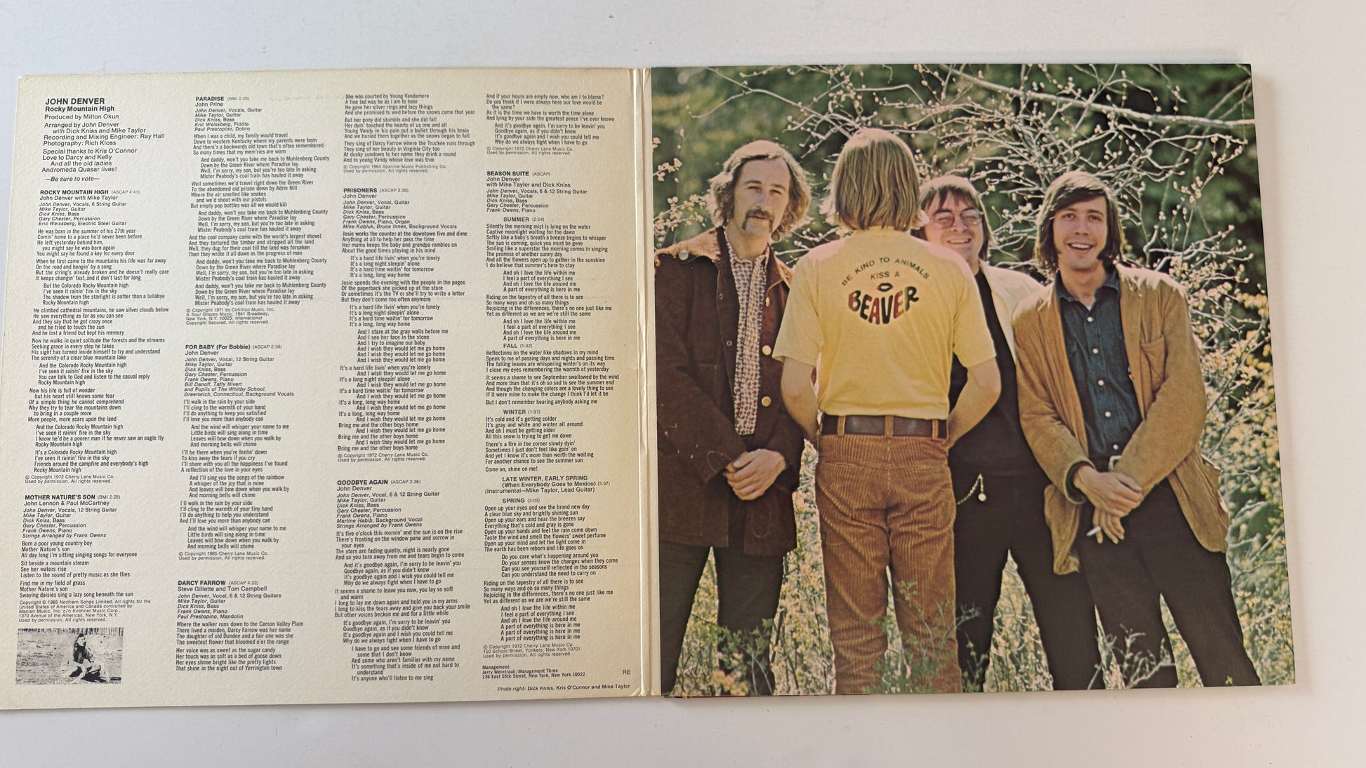 John Denver Rocky Mountain High Used Vinyl LP VG+\VG+