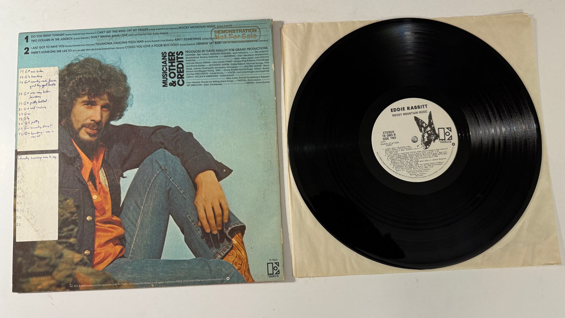 Eddie Rabbitt Rocky Mountain Music Used Vinyl LP VG+\VG