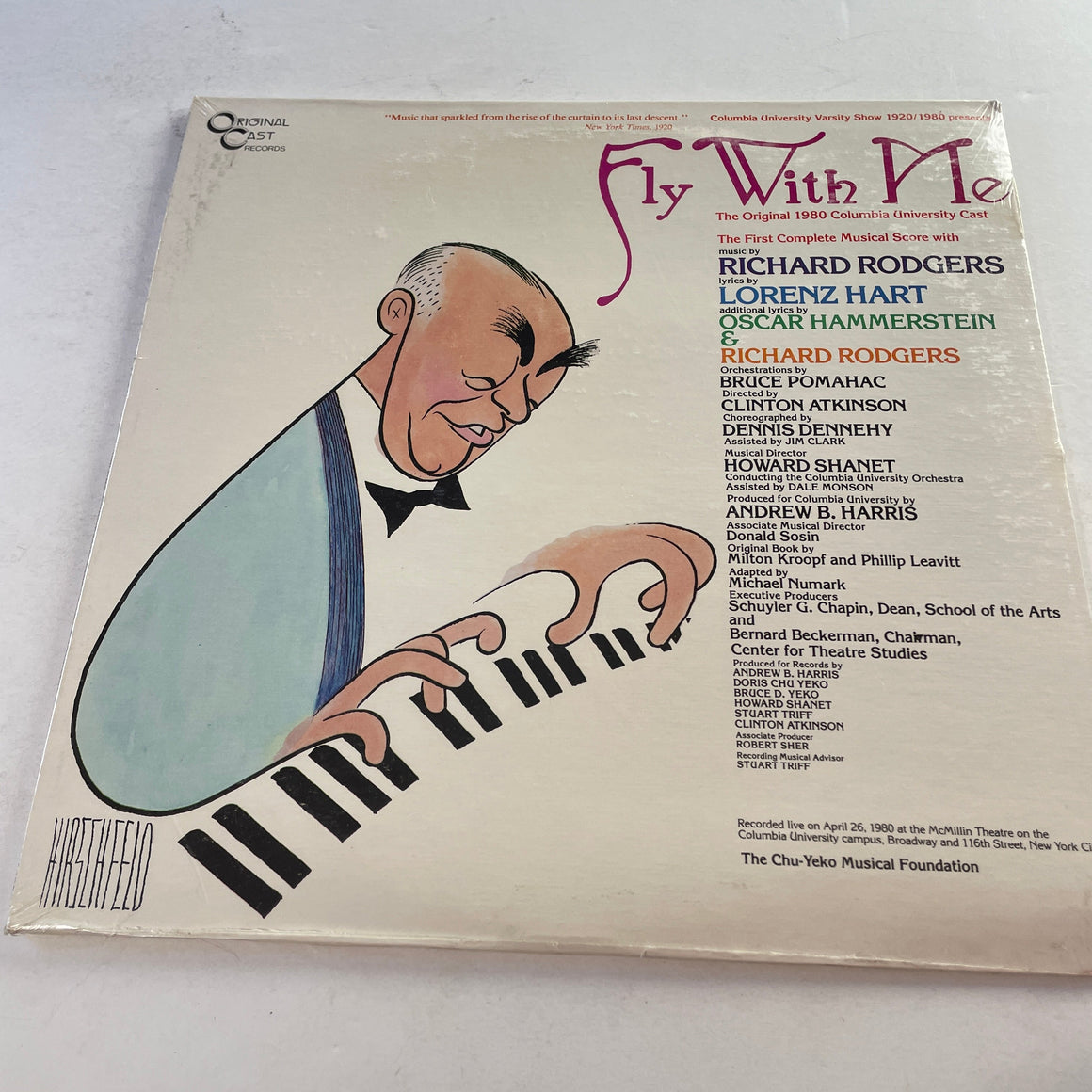 Rodgers Hammerstein II, Hart Fly With Me New Vinyl LP M\NM