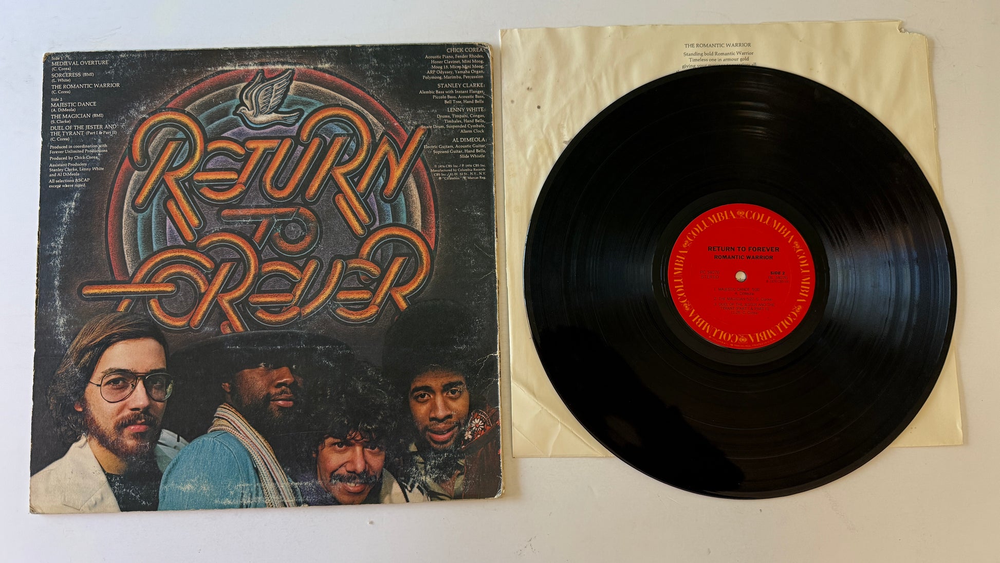 Return To Forever Romantic Warrior Used Vinyl LP VG+\VG