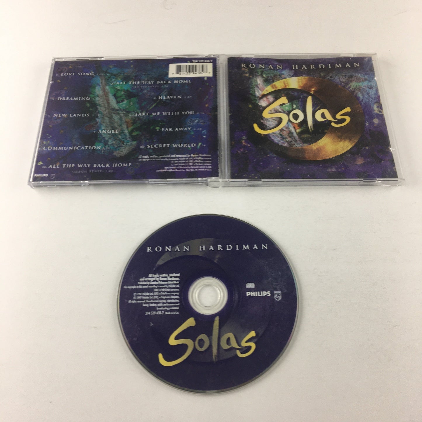 Ronan Hardiman Solas Used CD VG+\VG+