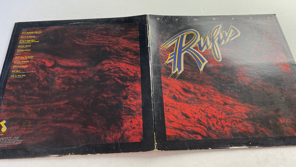 Rufus Numbers Used Vinyl LP VG\G