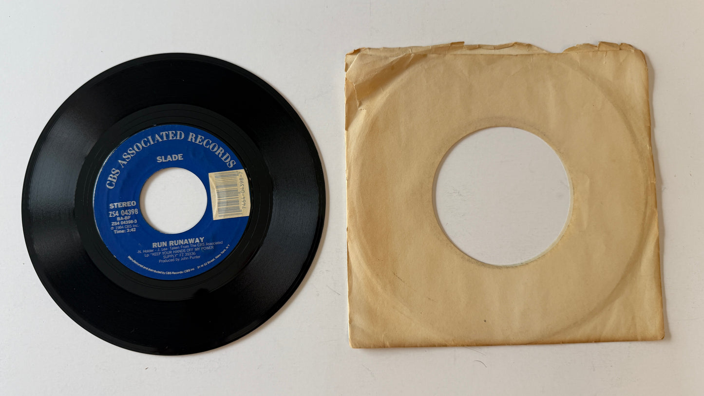 Slade Run Runaway Used 45 RPM 7" Vinyl VG+\