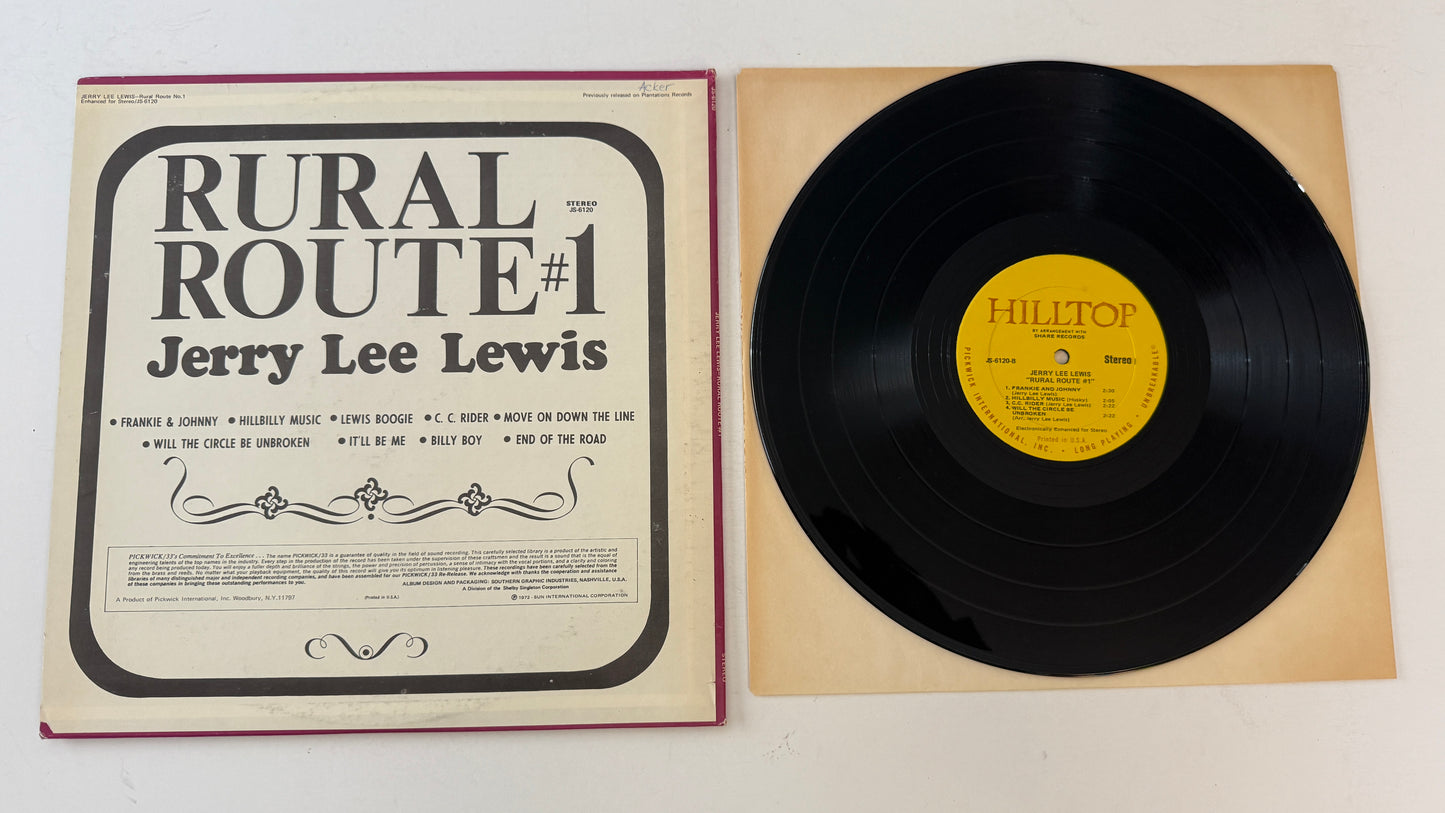 Jerry Lee Lewis Rural Route #1 Used Vinyl LP VG+\VG