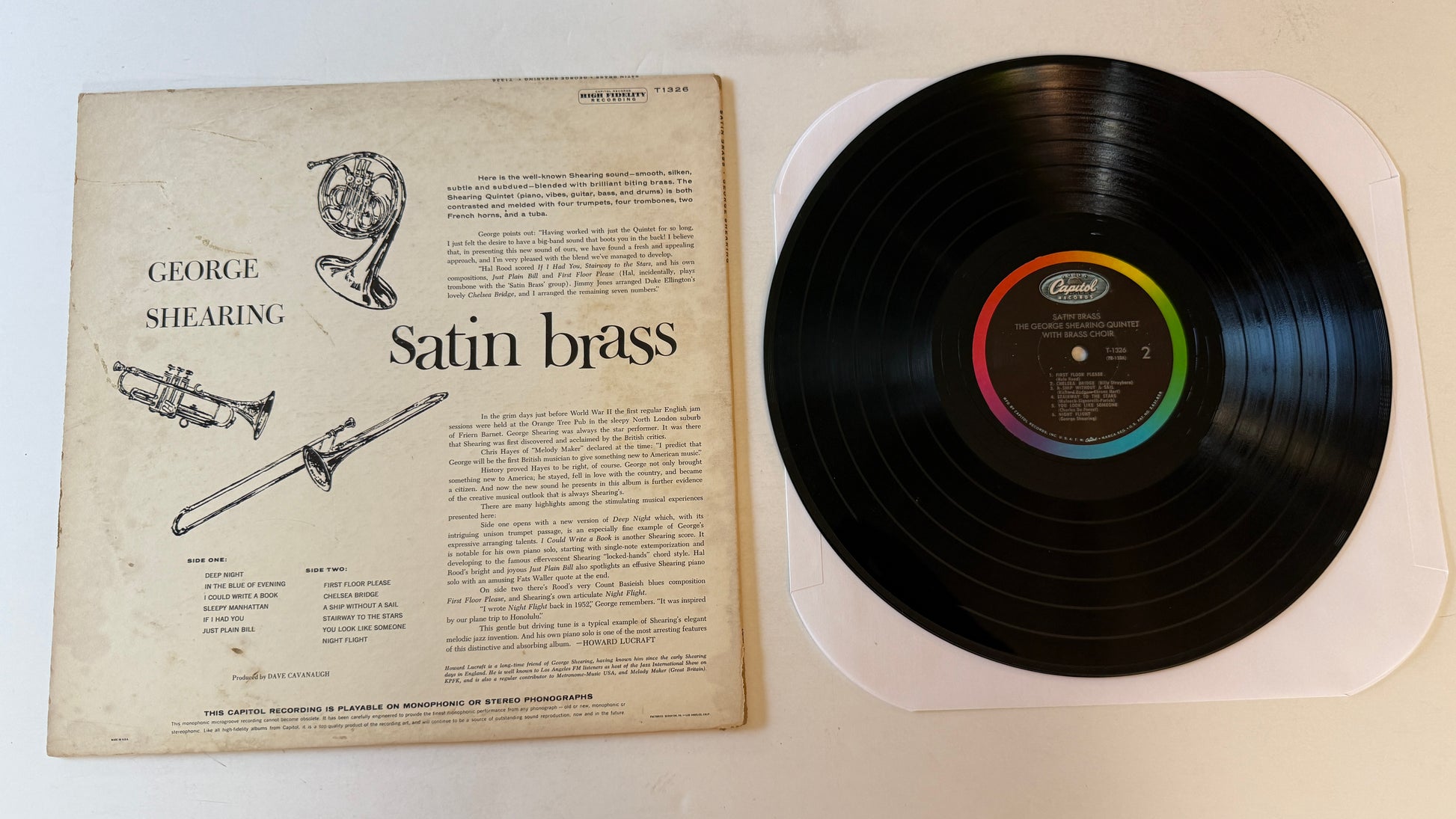 The George Shearing Quintet Satin Brass Used Vinyl LP VG+\VG
