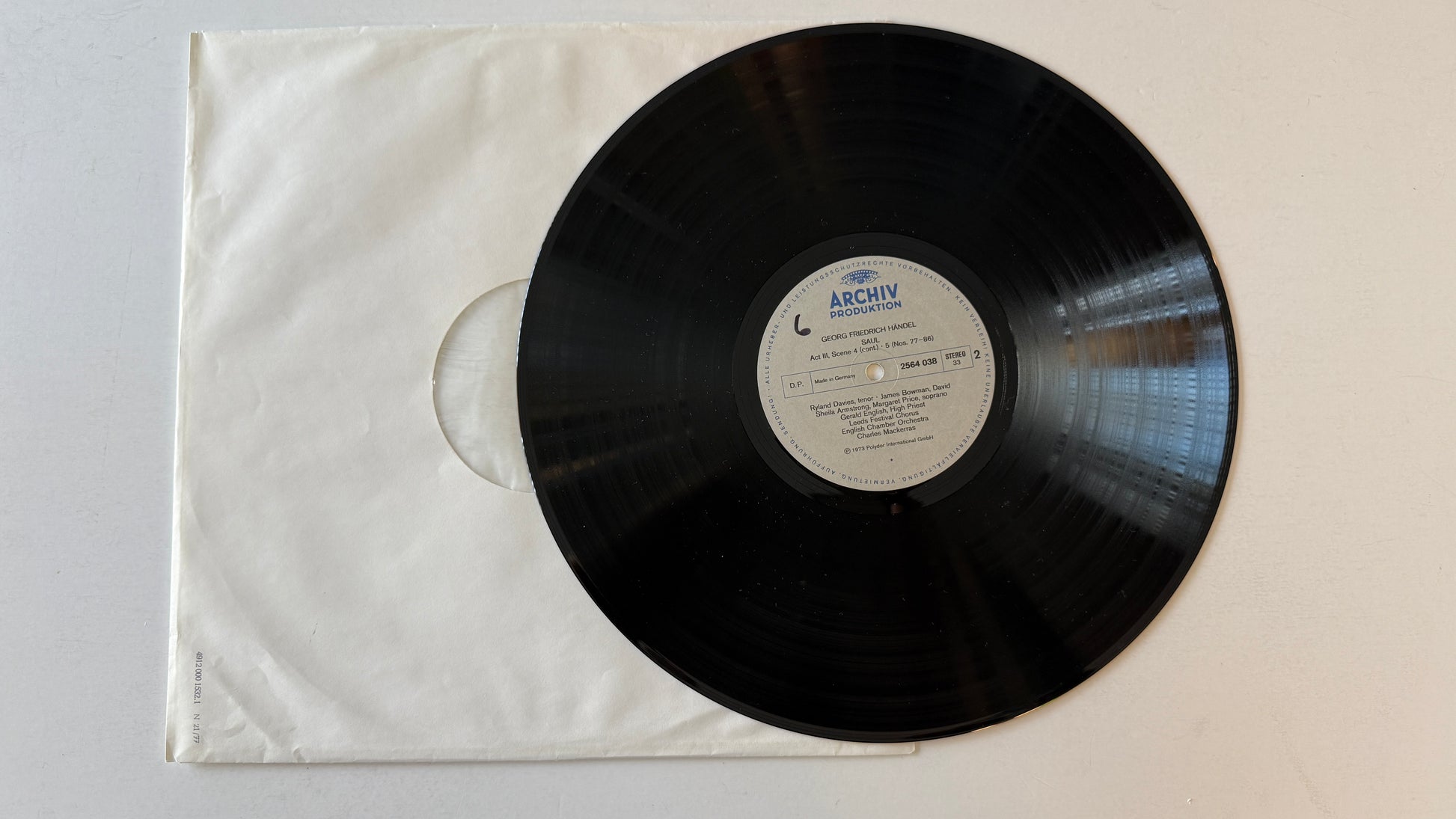 Georg Friedrich Händel Saul Used Vinyl Box Set VG+\VG
