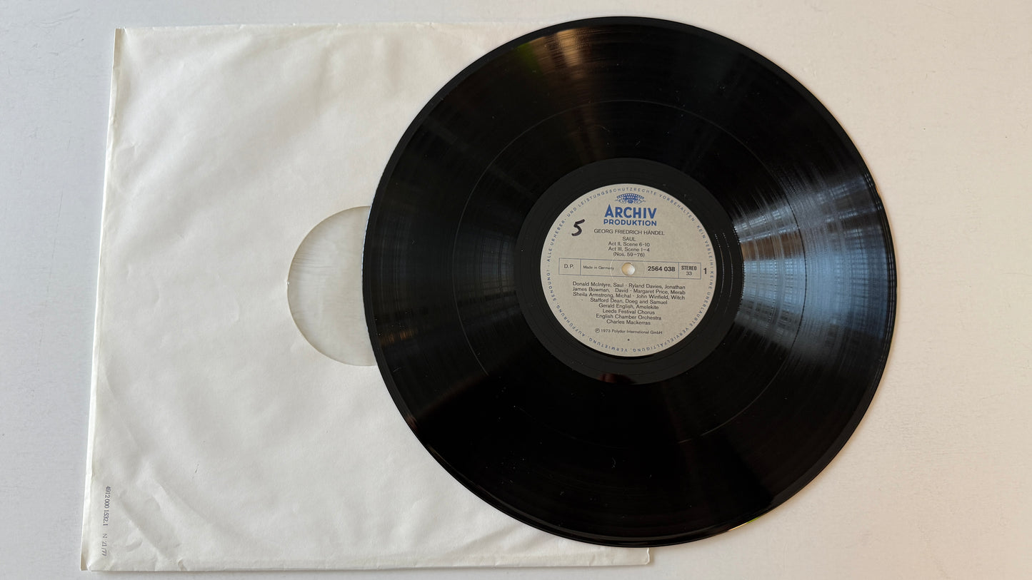 Georg Friedrich Händel Saul Used Vinyl Box Set VG+\VG