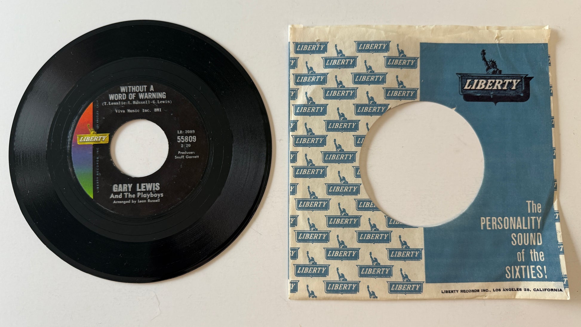Gary Lewis & The Playboys Save Your Heart For Me Used 45 RPM 7" Vinyl VG+\