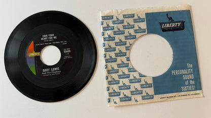 Gary Lewis & The Playboys Save Your Heart For Me Used 45 RPM 7" Vinyl VG+\