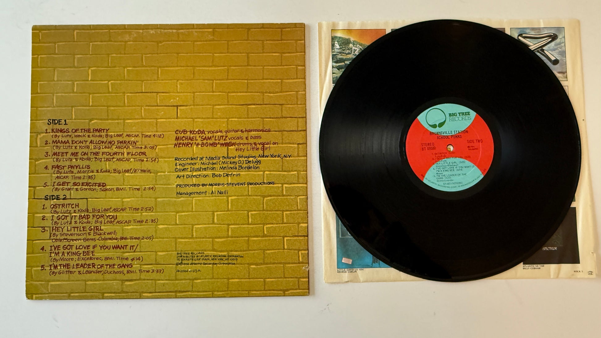 Brownsville Station School Punks Used Vinyl LP VG+\VG