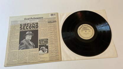 Jean Sibelius - Leonard Bernstein, New York Philha Second Symphony In D Major, Op. 43 Used Vinyl LP VG+\VG+