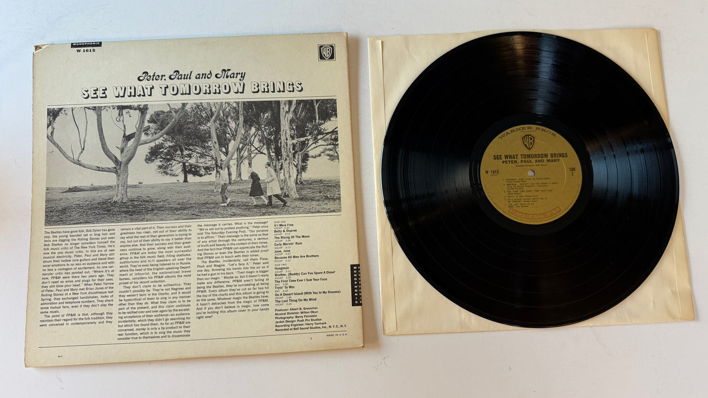 Peter, Paul & Mary See What Tomorrow Brings Used Vinyl LP VG+\VG