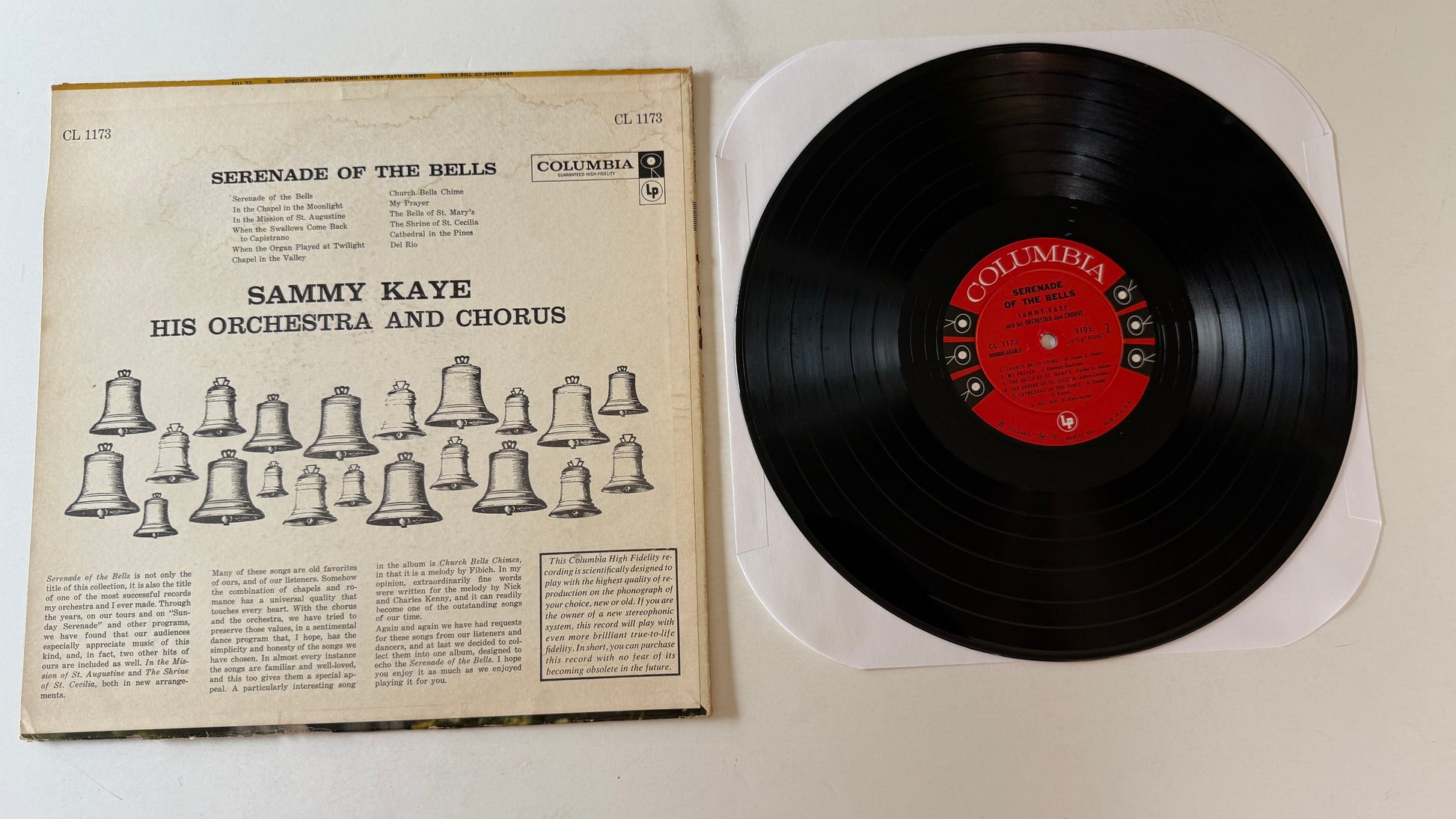 Sammy Kaye And His Orchestra Serenade of the Bells Used Vinyl LP VG\G+