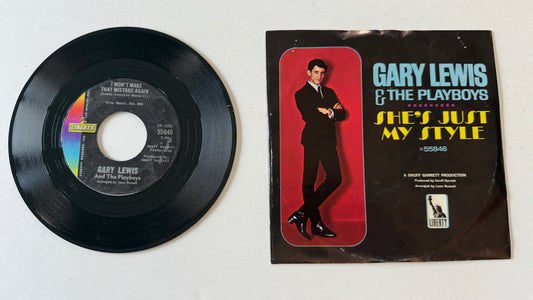 Gary Lewis & The Playboys She's Just My Style Used 45 RPM 7" Vinyl VG+\VG
