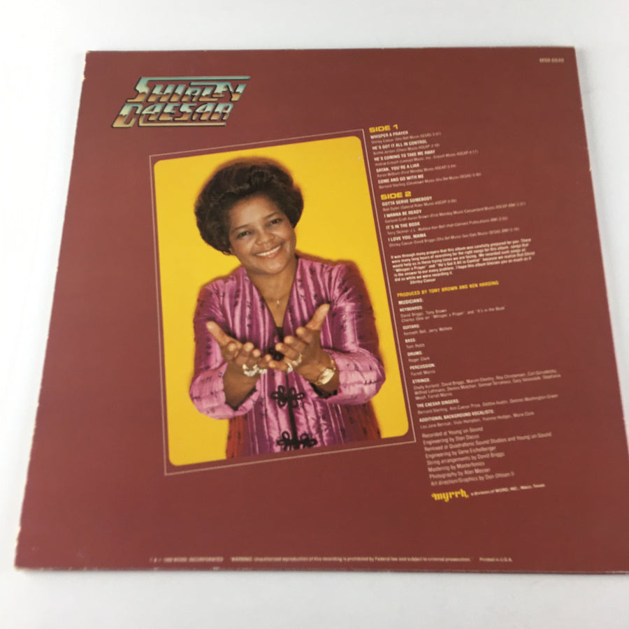 Shirley Caesar Rejoice Used Vinyl LP VG\VG