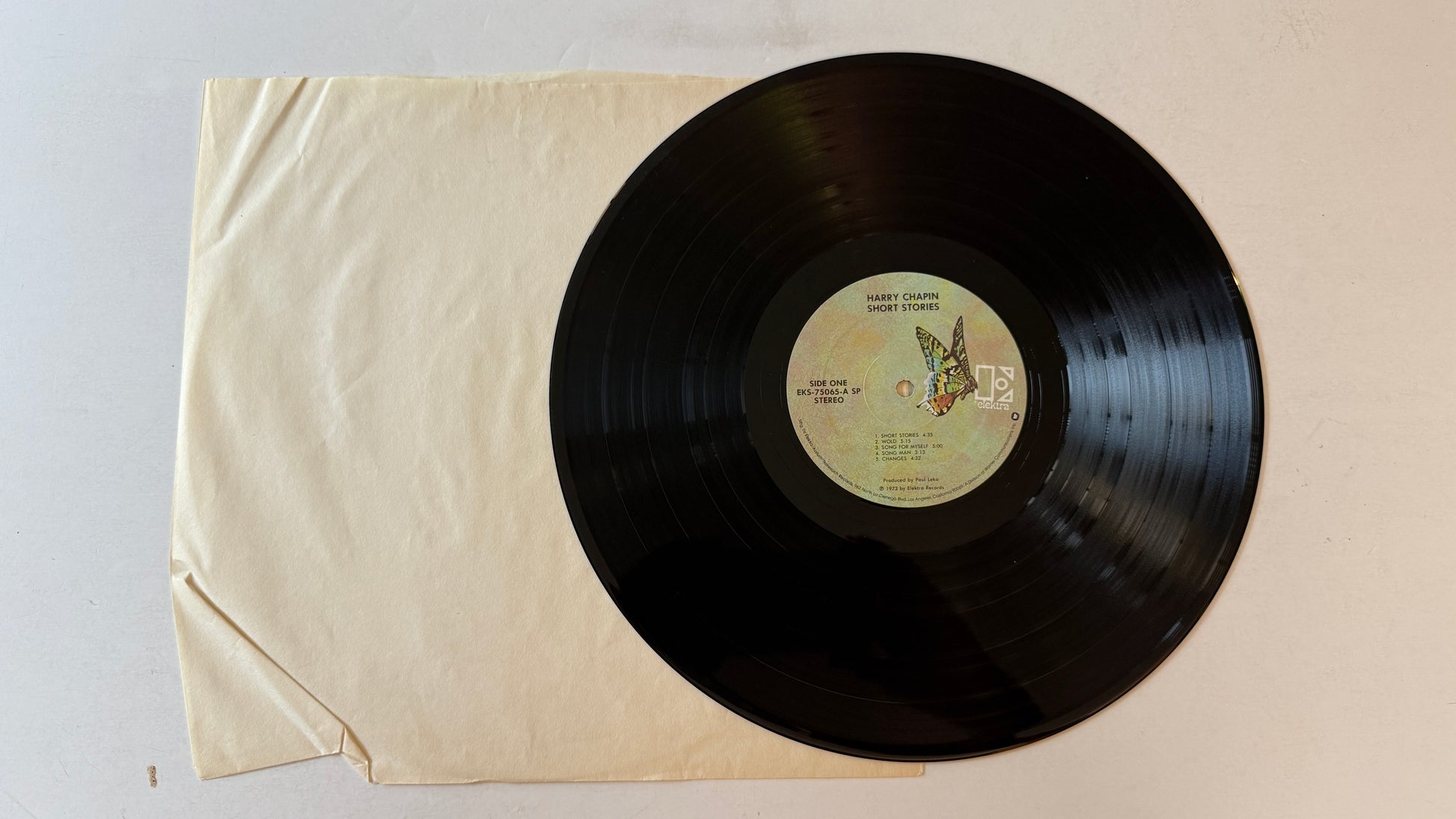 Harry Chapin Short Stories Used Vinyl LP VG+\G+