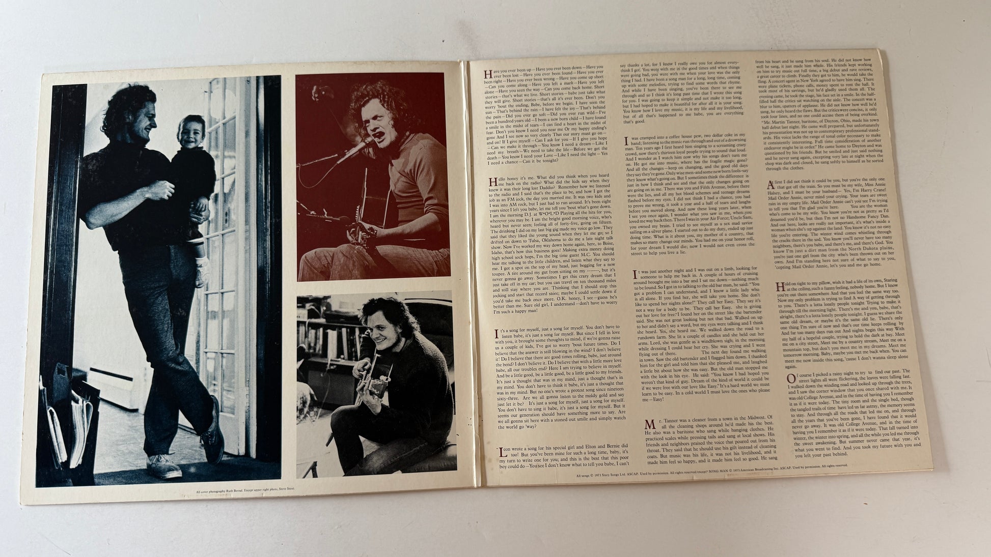 Harry Chapin Short Stories Used Vinyl LP VG+\VG