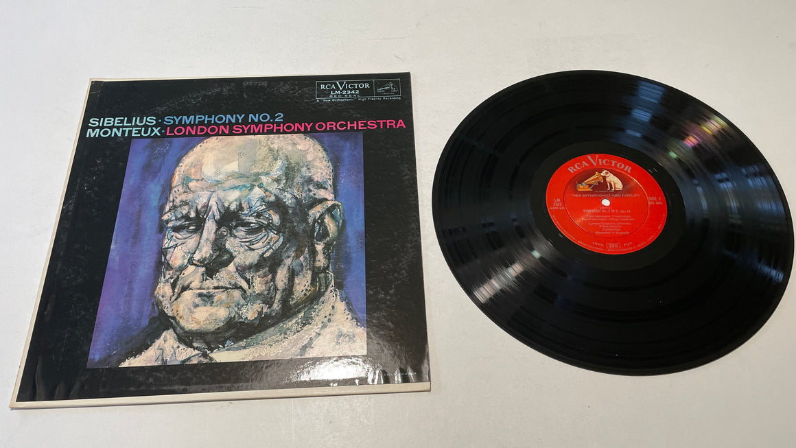 Sibelius Monteux London Symphony Orchestra Symphony No. 2 Used Vinyl LP VG+\G+