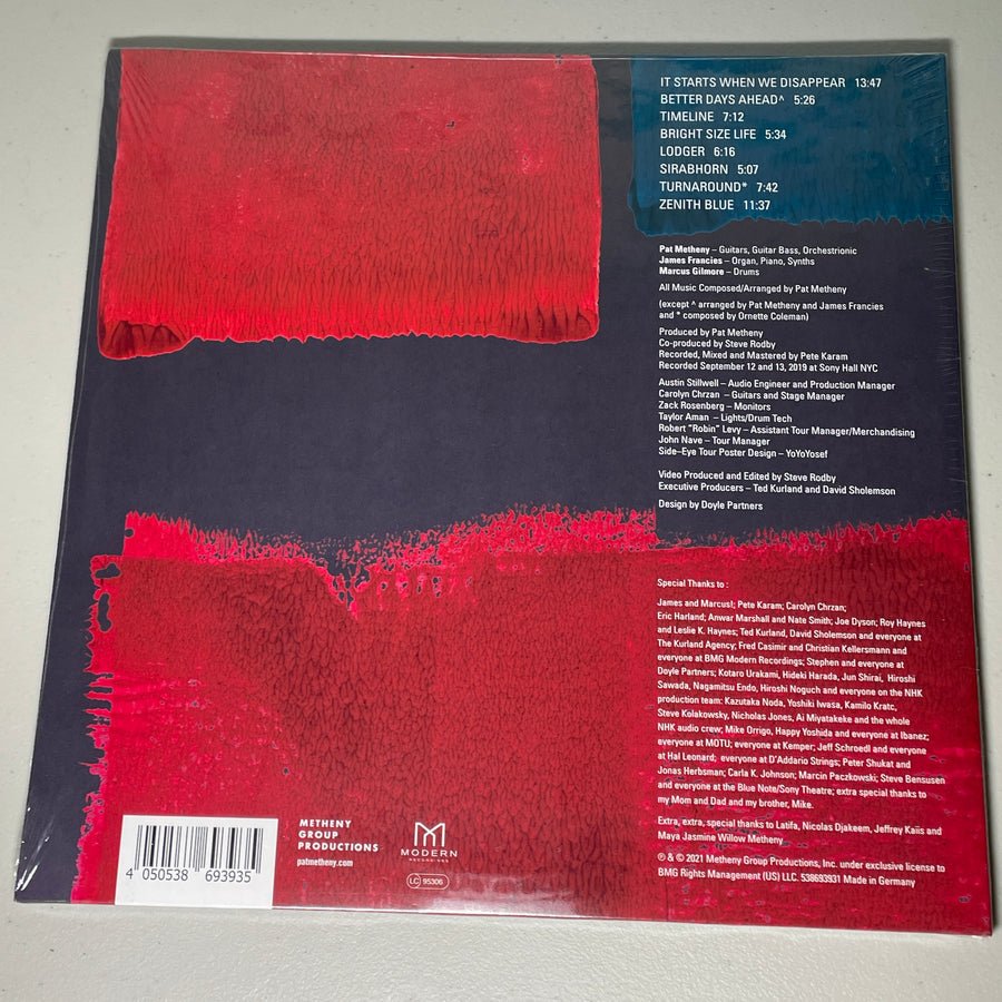 Pat Metheny Side Eye NYC V1.IV New Vinyl 2LP M\M