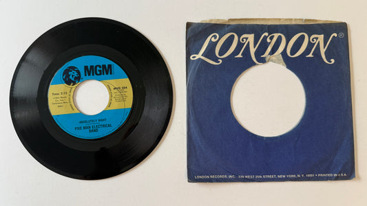 Five Man Electrical Band Signs Used 45 RPM 7" Vinyl VG+\